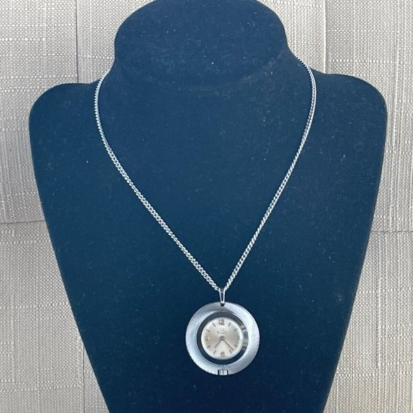 Buler Sea Pocket Watch Vintage Swiss Made 17 Jewels hand winding Watch Necklace - Picture 3 of 10